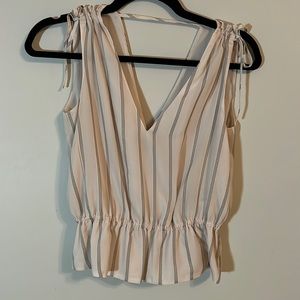 Banana Republic Sleeveless Peplum Top. XS.